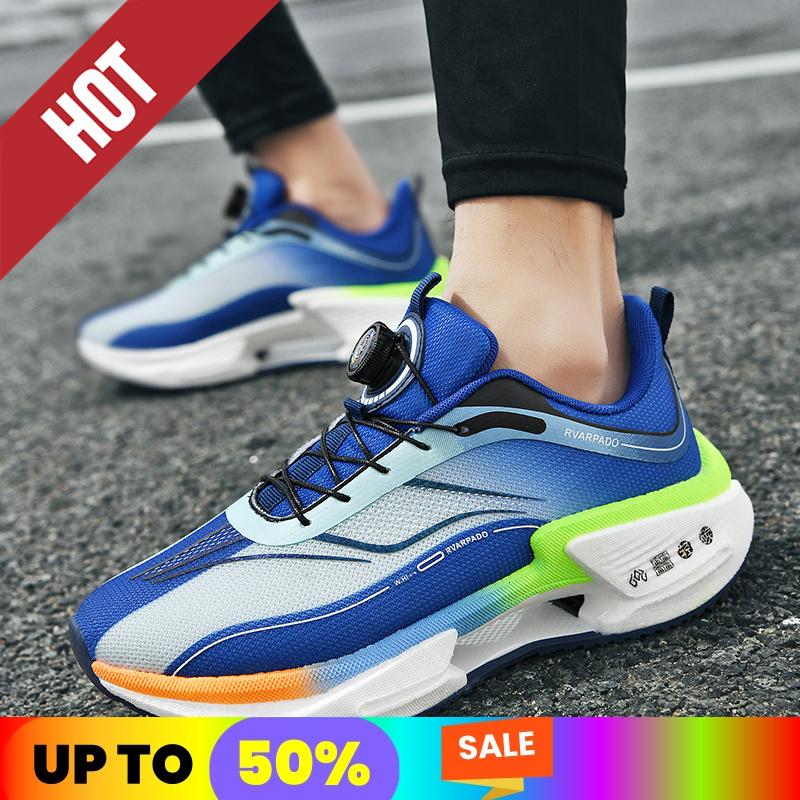 Running Sneakers Men Lightweight Breathable Wear-Resistant AirCushion Jogging Shoes Comfy Marathon Athletic Sports Shoes for Man