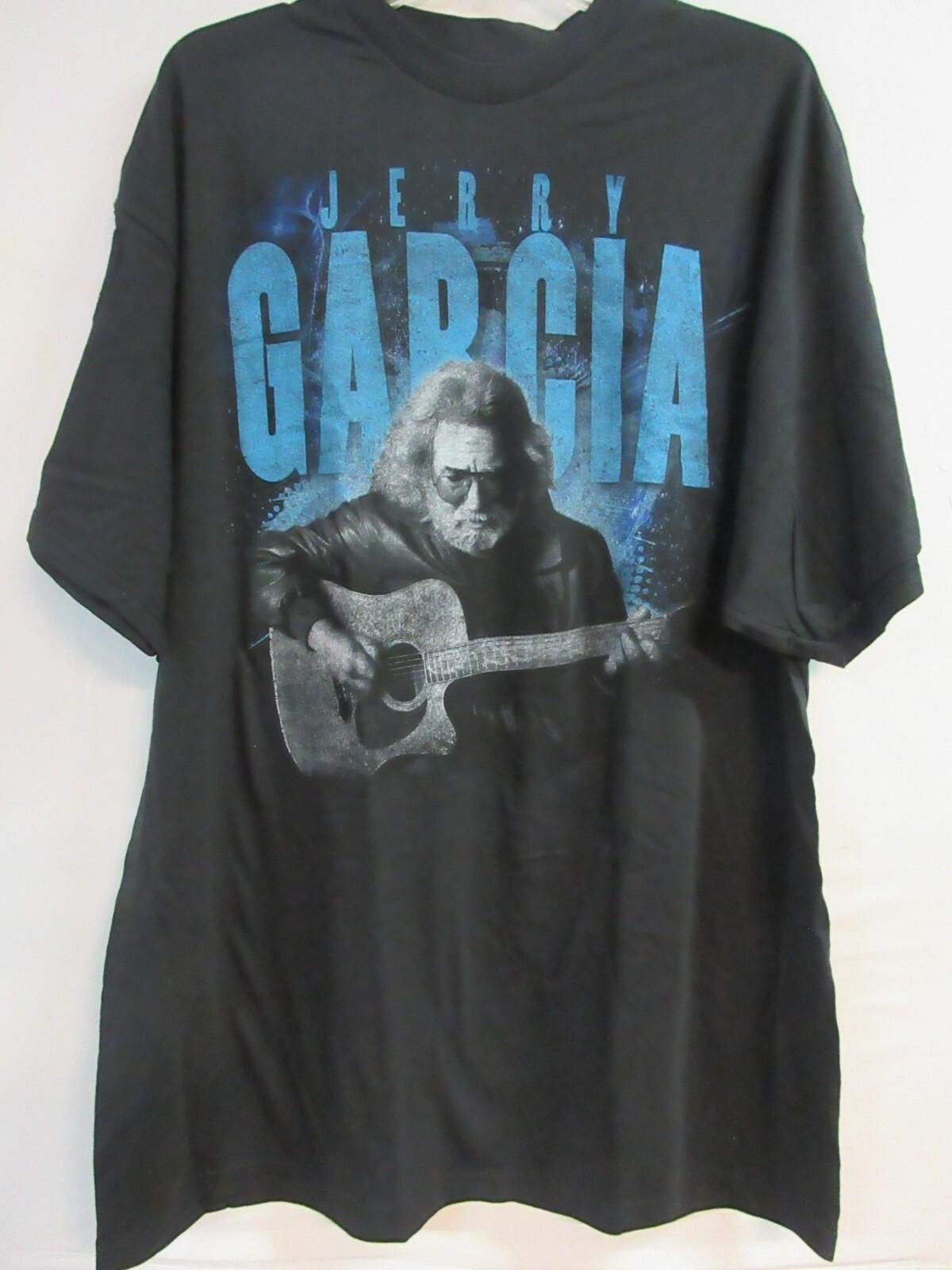 JERRY GARCIA OFFICIAL MERCH BLUE LOGO BAND CONCERT MUSIC T- 2XL / XXL Unisex T-Shirt XL