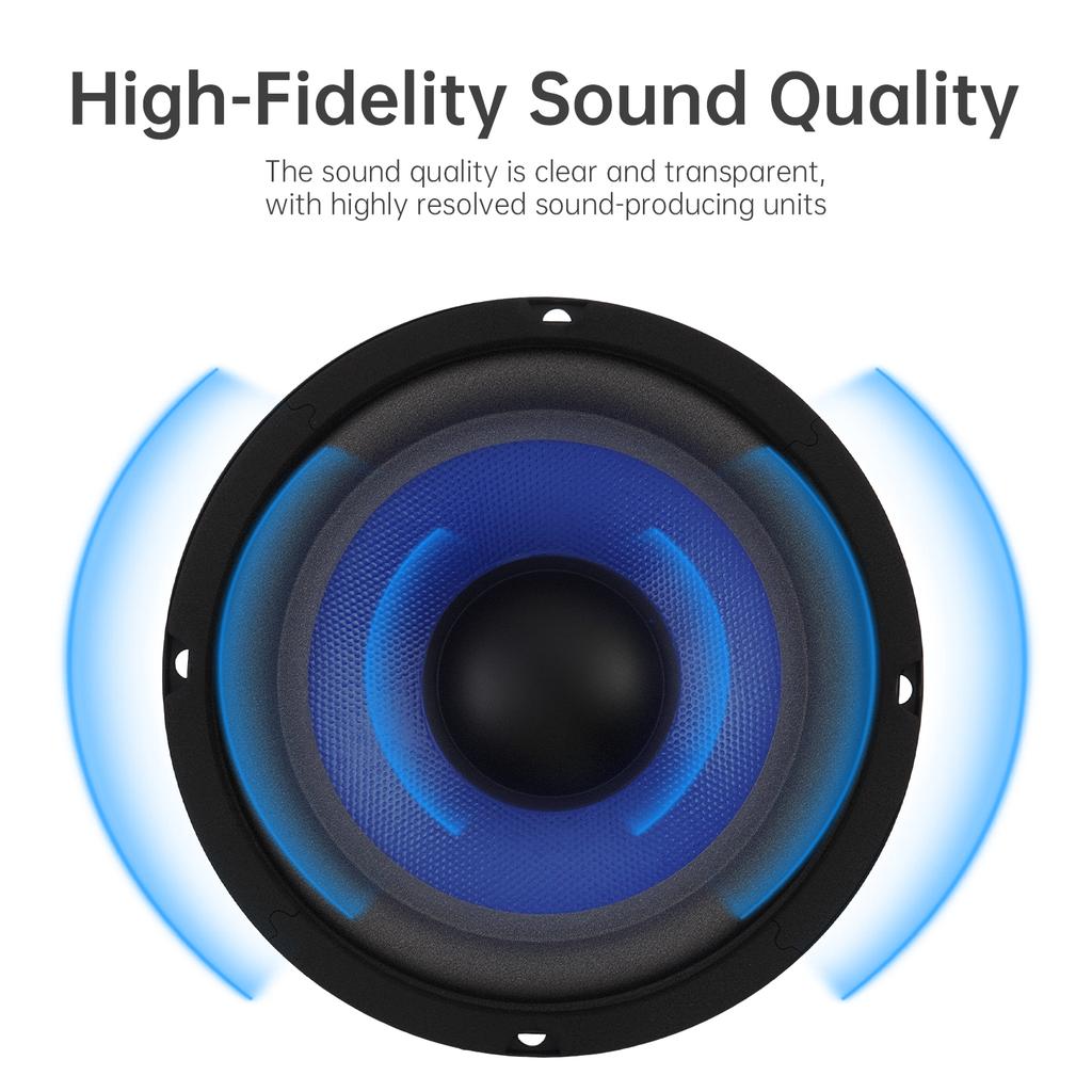 1 Stück 5 Zoll Lautsprecher Tieftöner Breiter Frequenzgang für Car Audio Heimkino