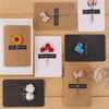 10pcs/bag Creative Dried Flower Handmade Retro Cowhide Blessing Thank You Card