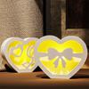 Hollow Mother's Day Silhouette Silicone Mold Mother Mama Letter Love Atmosphere Lamp Gift Box Candle Base Gypsum Resin Molds