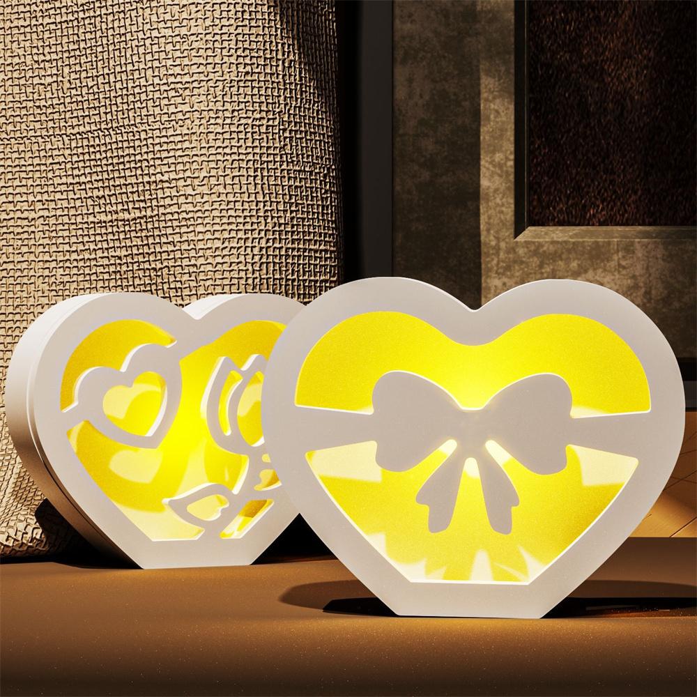 Hollow Mother's Day Silhouette Silicone Mold Mother Mama Letter Love Atmosphere Lamp Gift Box Candle Base Gypsum Resin Molds