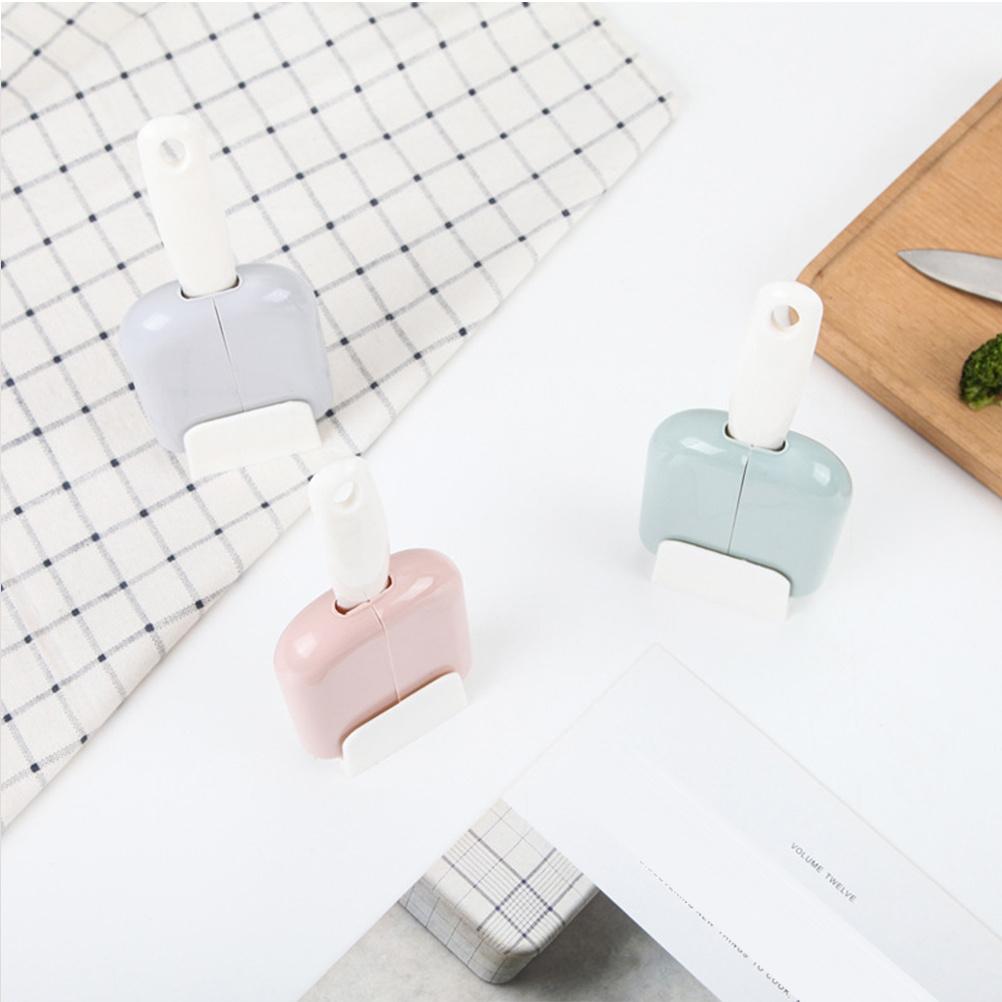 2Sets Automatic Rice Scoop Holder Stand Up Design Easy Access Non-Rice-Adhesion Kitchen Tool Set for Neat Cooking Space Green