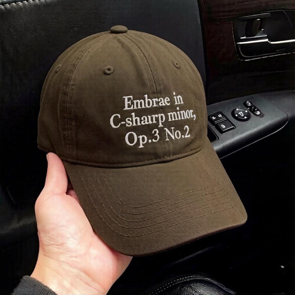 Fashion Hat Korean Numeral Alphabet Embroidered Hat Men's and Women's Thin Baseball Cap Peaked Cap Sunscreen Sun Hat