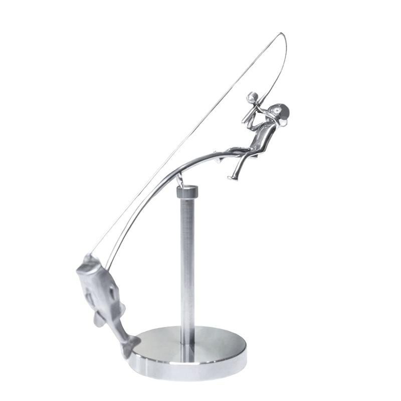 2025 Trend Fishing Balance Sculpture-Art For Your Space, Balance Art, Fisherman Home Decorations
