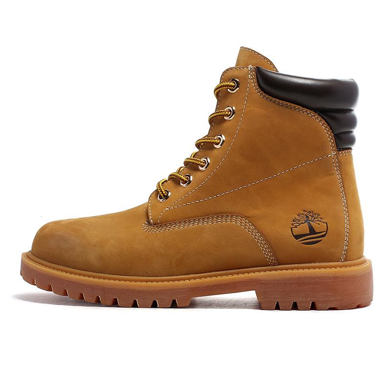 

Большие желтые ботинки, ботинки Martin из натуральной кожи, мужские ботинки Tianbai Lan, те же оксфордские туфли с подошвой, большие ботинки с инструментами, ретро-модная обувь 38