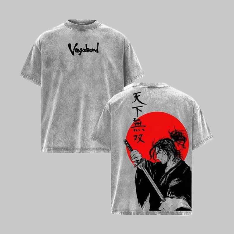 Katsuki Bakugou Graphic T-shirt My Hero Academia Anime Washed Oversized T Shirt Men Women Clothing Pure Cotton Short Sleeve Tees