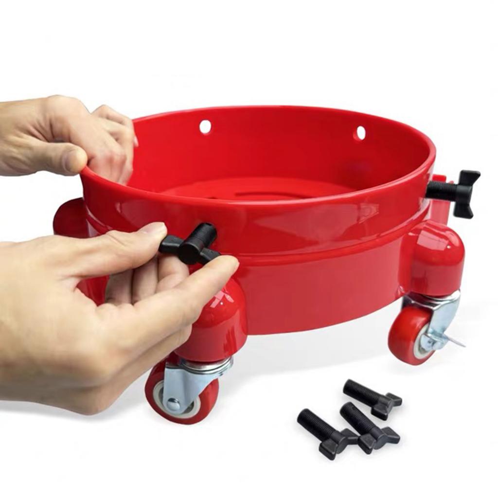 Car Wash Buckets Base Pulley Rolling Bucket Trolly Holder Bracket Detailing Tool for Car Washing Workers Rolling Swivel Casters