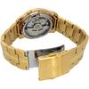 Seiko Five Automatic Men's Watch SNKK86K1 Gold Black Dial Stainless Steel 21 Jewels