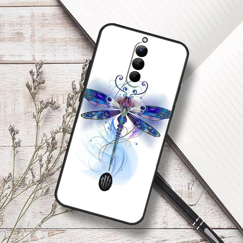 Dragonfly Animal Art Case For ZTE Nubia Red Magic 11 10S 9S 8S 8 9 10 Pro Plus 7 6S 7S Pro RedMagic 10 Air Cover