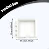 Sticky Note Holder with Stencil,Pen Scissors Reusable Dispenser Desk Organizer for