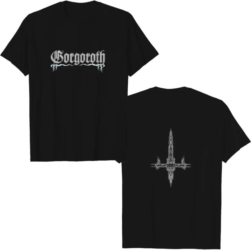 GORGOROTH 90s Logo Vintage Metal T-Shirt Heavyweight T-shirtTshirt Unisex T-Shirt L
