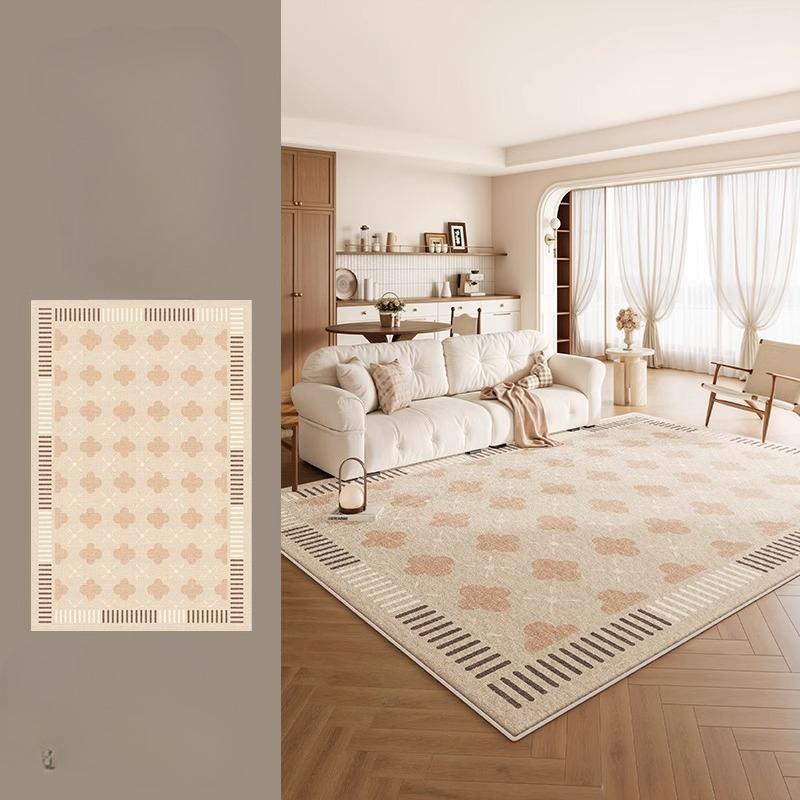 Cream Style Living Room Decoration Anti-slip Carpet Large Size Rugs for Bedroom Thick Washable Lounge Floor Mat Fluffy Soft Rug