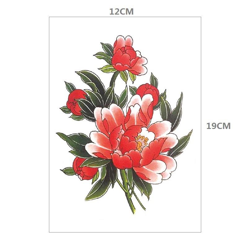 Pfingstrose Großes Muster Foto Fotografie Wasser Transfer Tattoo Aufkleber Musterbestellung Tattoo