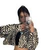Leopard Print Cropped Jacket - Women's Long Sleeve Sun Protection Cardigan (Summer 2025 New Arrival)