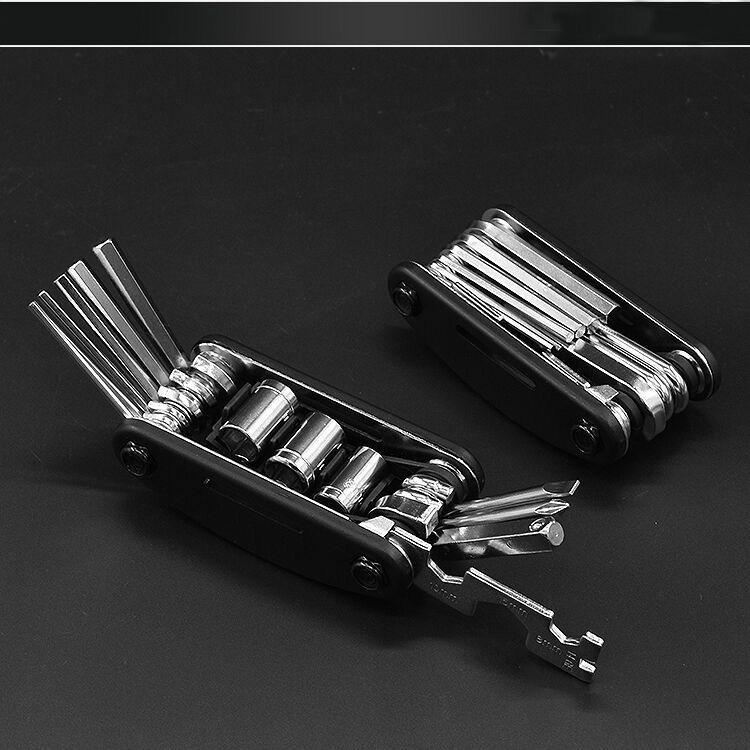 16-in-1 Foldable Bicycle Repair Tool Set - Hex Keys & Wrenches for Mountain Bikes