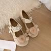 Fashion Women's Designer Shoes Ladies Female Footwear Ballerinas Woman 2025 New Dress Ballet Flats Spring Mary Janes Zapatos De Mujer