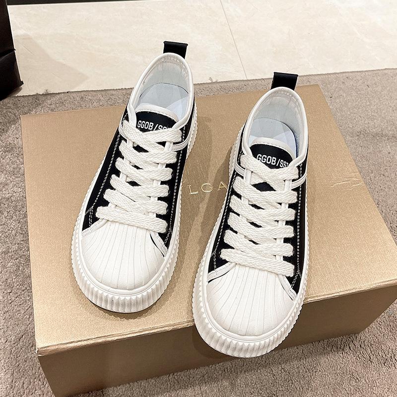 Shell Head Small White Shoes Women's  Spring New Thick-soled Casual All-match Biscuit Bottom Sports Board Shoes