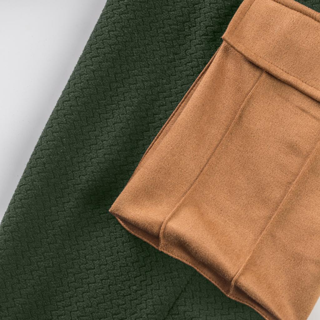 Men's Winter Fleece Tracksuit Sets Stand Collar Sweatshirt Cargo Sweatpants 2 Piece Jogging