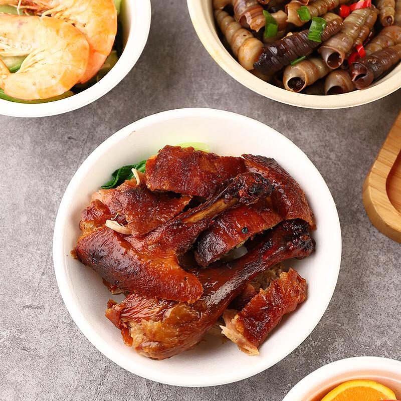 Disposable White Round Paper Bowl 340ml