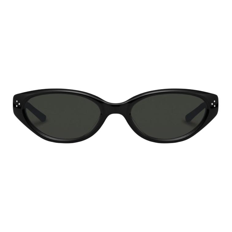 Gentle Monster Solid Design Brand Logo Cat Eye Sunglasses Unisex Sunglasses Black VANILLA-01