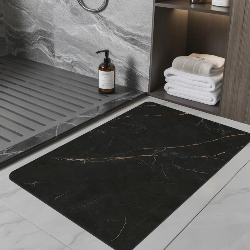 Zachte diatomeeënaarde absorberende mat, vloermat, voetmat, badkamer badkamerdeur antislip keuken vuilafstotend en schrobbaar 50x80cm19.7x31.5in