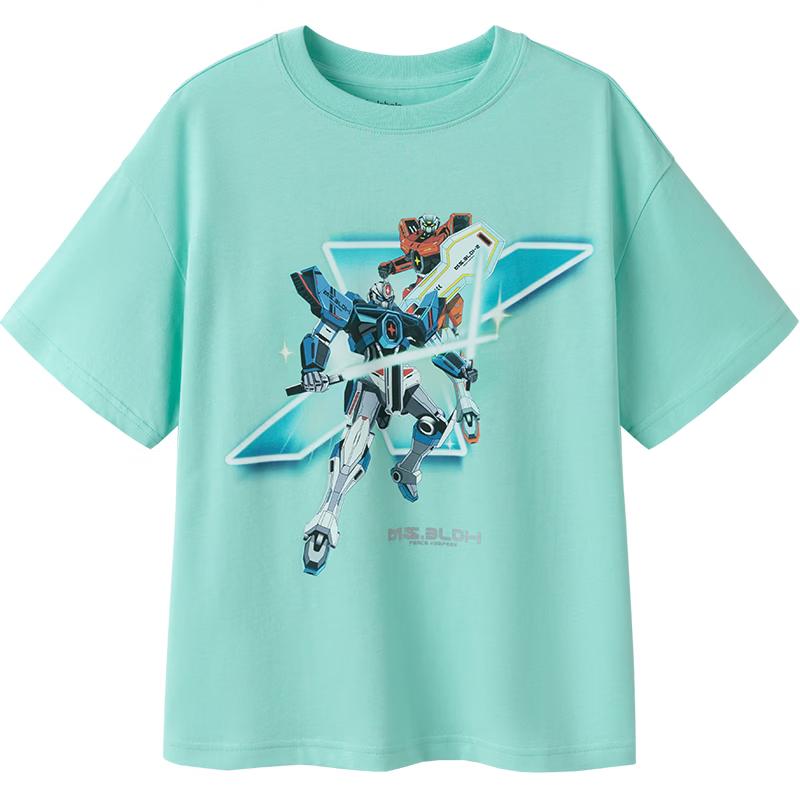 Balabala Boys' Quick-Dry Cooling Short-Sleeve T-Shirt