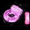 2PCS Adult Sex Game Toys Vibrating Delay Ring Vibrator Fine Tight Delay Lasting Lock Loop Crystal Vibration Sex Toys