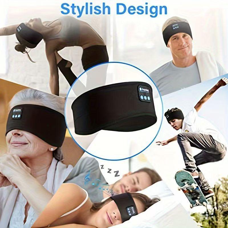 Bluetooth Sleep Music Eye Mask and Sports Headband for Calls and Yoga