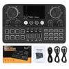 SX03 Live Sound Card Audio Mixer for Karaoke Broadcast KTV Singing Live Sound Mixer Podcast Equipment Bundle Sound Card Type-C