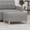 349271 vidaXL Footrest Light Grey 70x55x41 Cm Fabric