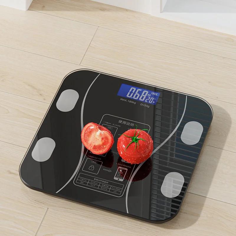 Cantar de greutate Bluetooth Cantar inteligent de baie Masura de greutate Cantar de grasime corporala Cantar electronic multifunctional pentru oameni