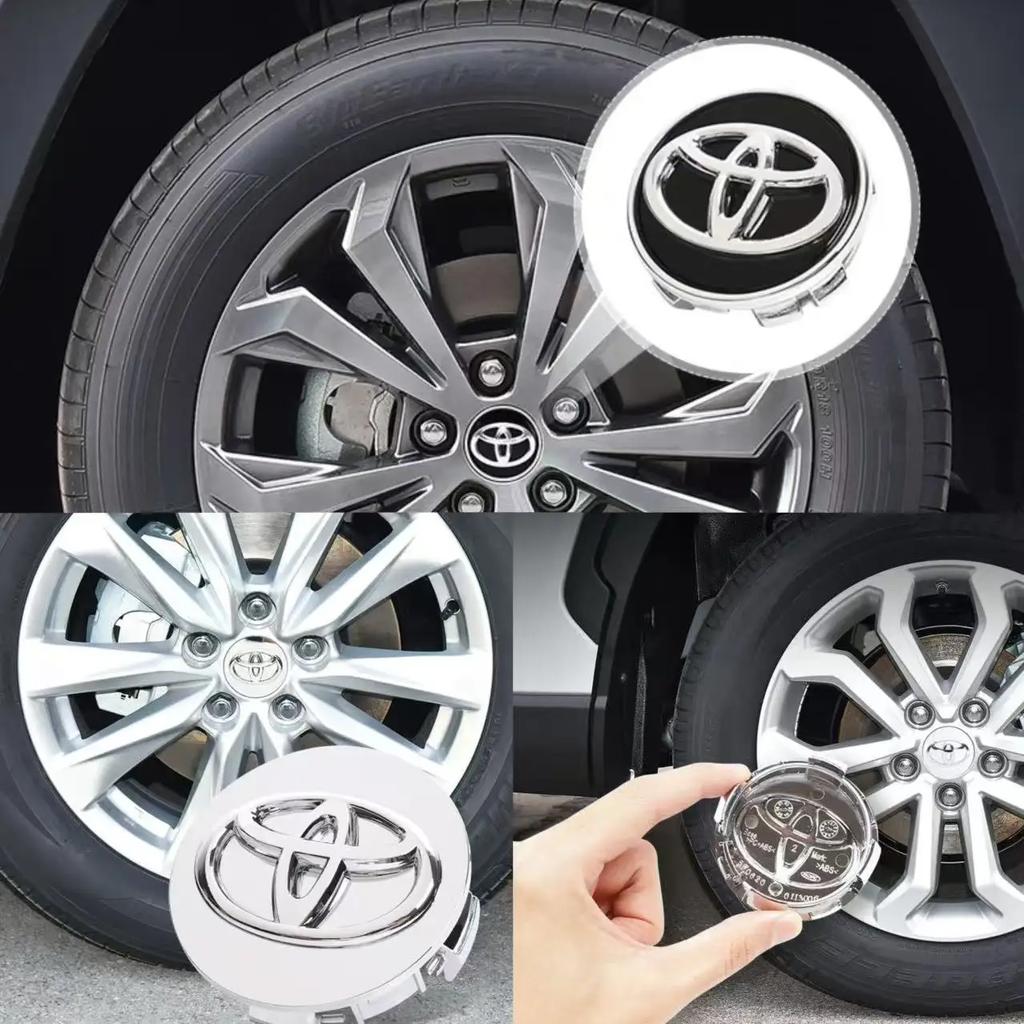 4 Pezzi 57/62mm Tappi Centrali Ruota Auto Per Toyota Rav4 Aygo Yaris Corolla Camry Accessori Decorazione Centrale Pneumatico Auto
