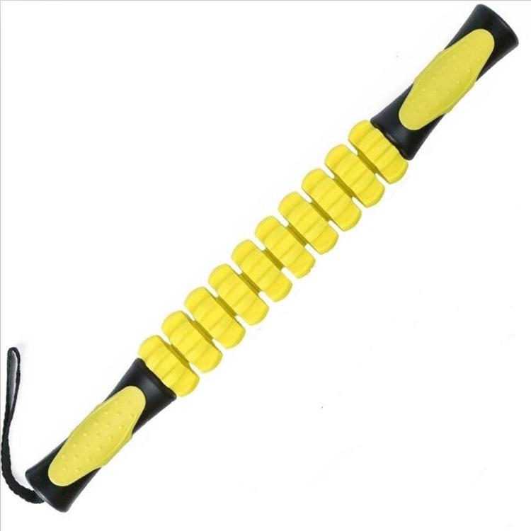 Yoga Massage Stick for Muscle Relaxation and Stretching жёлтый