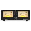 ABUO-Dual Analog VU Meter Audio Switcher Box 2-Way Amplifier/Speakers Vintage Design 100W Maximum Power Remote Control Included