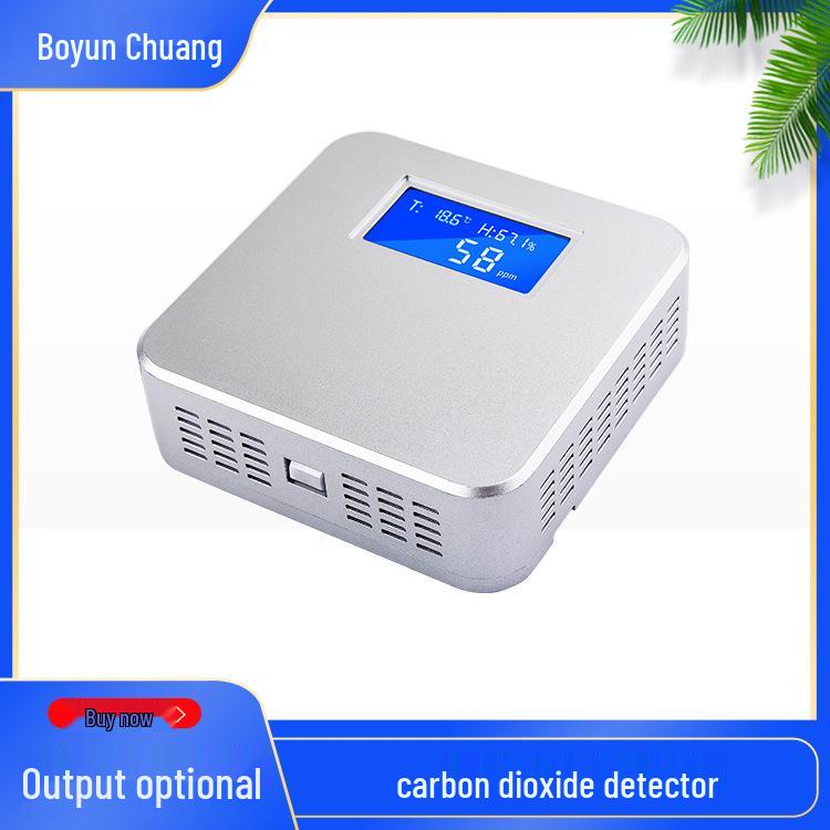 Indoor Smart Air Quality Monitor with CO2 Display 89x89x29 mm