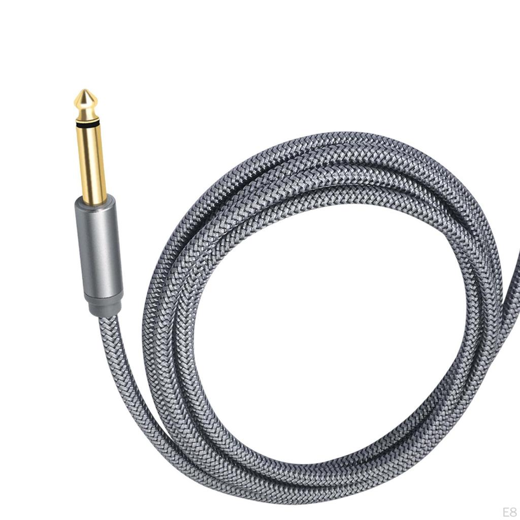 6.35 Mm To 3.5 Guitar Audio Cable, Versatile AUX (stereo) for Stage, Mixing Consoles And Home