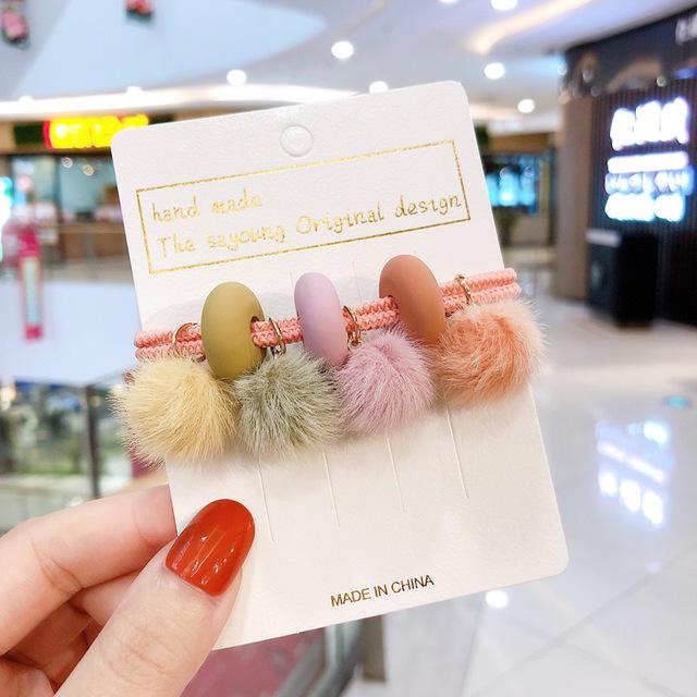 Korean Simple Scrunchie Women Girls Elastic Hair Rubber Bands Accessories Tie Hair Rope Ring Holder Ornaments Headdress