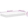 VidaXL Medium Bonnell Spring Mattress 100x200 Cm 372971