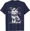 Punk Katze Grunge Rebell Katze Alternativer Stil T-Shirt