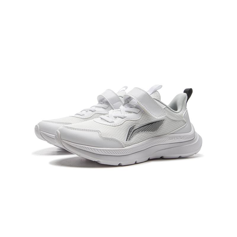 Li Ning Kids Versatile Comfortable Physical Test Wear Durable Low-Top Running Shoes Men Running Shoes White YKFU112-5