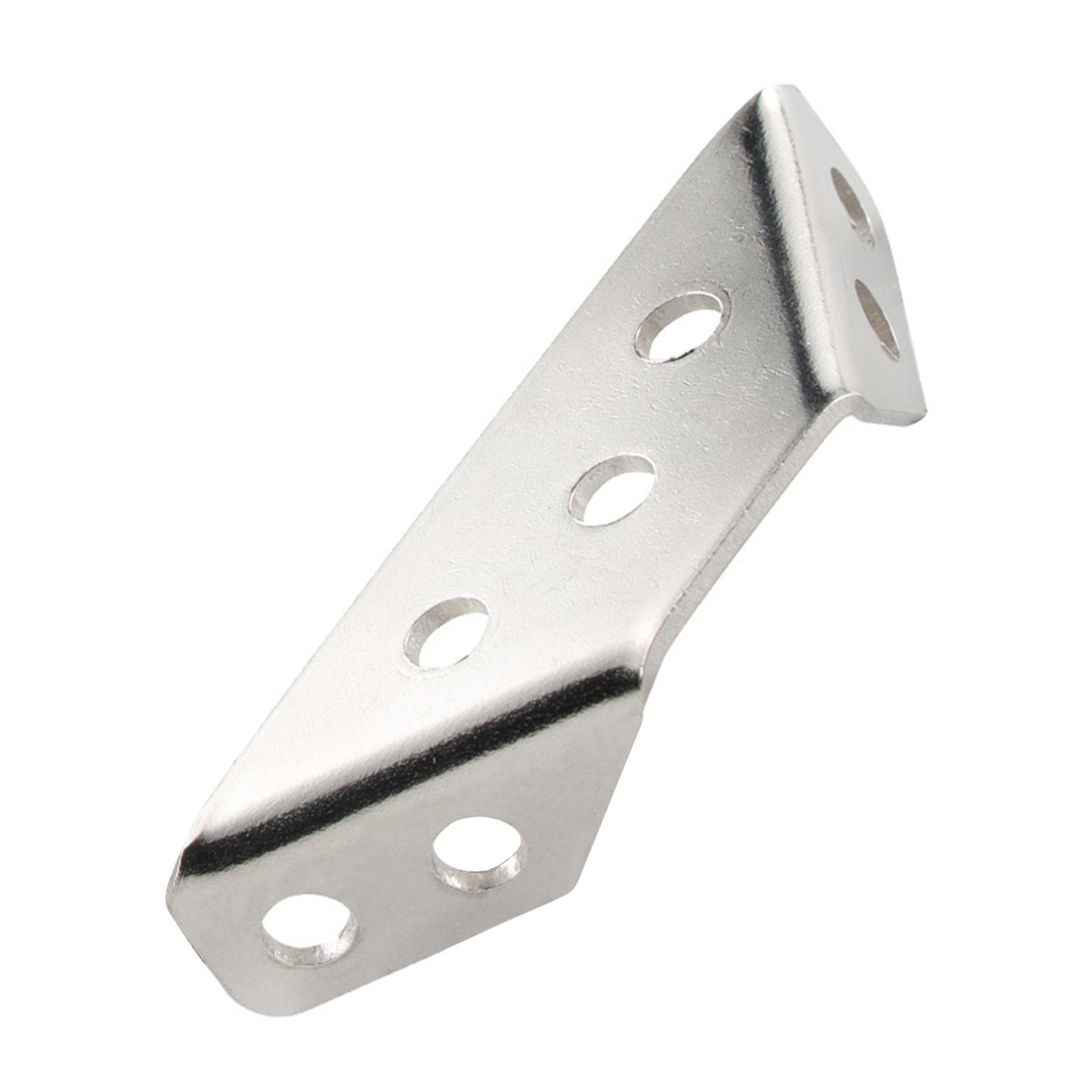 

100 шт. Угловой соединитель для мебели из нержавеющей стали, Полочные кронштейны, Опора для шкафа, Фиксирующая угловая скоба для рамы, Прочный