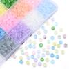 100Pcs/Lot Jelly Color Imitation Jade Glass Beads Abacus Beads Wheel Shape Loose Spacer Beads For Jewelry Making DIY Accessories