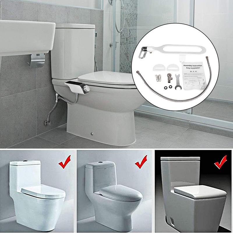 Non-electric Smart Toilet Flusher Smart Toilet Bidet Sprayer Bidet Tool With Adjustable Pressure Smart Toilet Flusher
