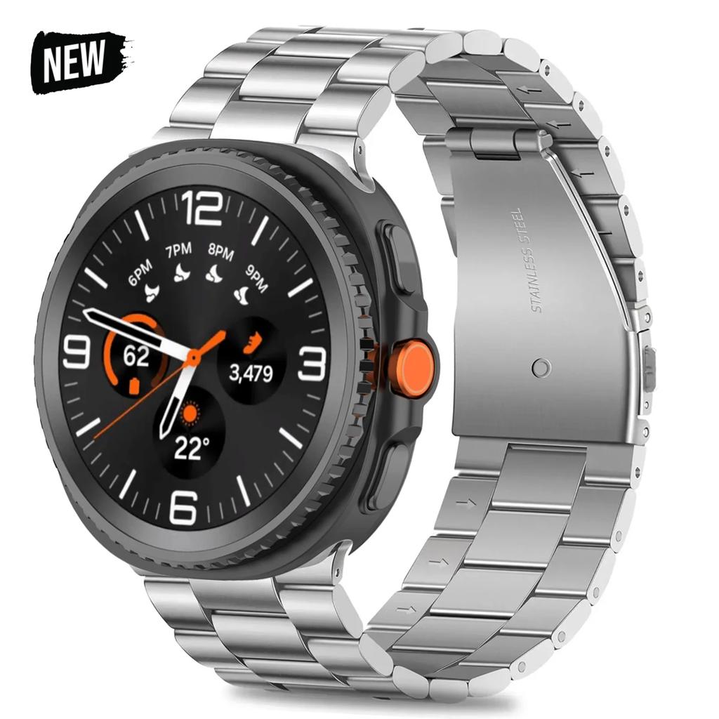 Nerezový řemínek pro Samsung Galaxy Watch 8/Classic 8 40mm 44mm Řemínek pro Watch Ultra 2 Řemínek pro Galaxy Watch 7 Ultra