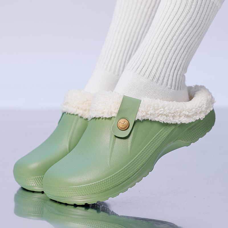 Männer Warme Winter Baumwolle Schuhe Frauen Warme Pelz Hause Hausschuhe EVA Nicht-Slip Plüsch Hausschuhe Indoor Paar Dicke Sohle schuhe Rutschen