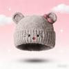 Versatile winter warm hats cute cartoon cat knitted hat student face small wool hat cold hat