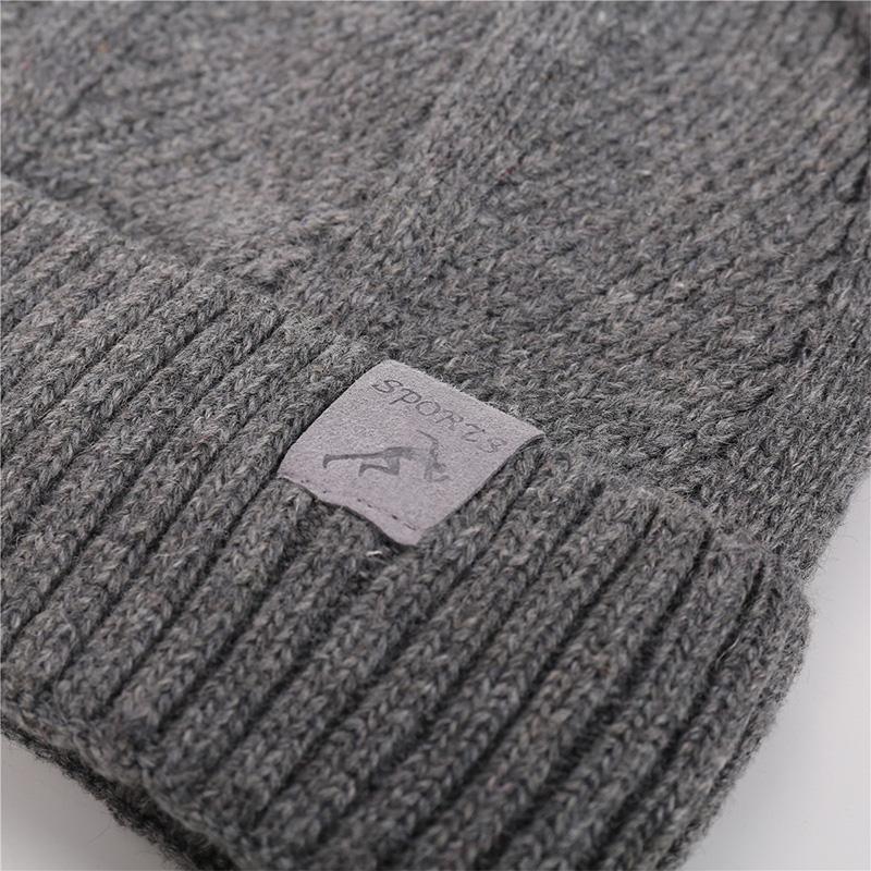 Autumn and Winter Cashmere with Thick Knitted Yarn New Men and Women Warm and Cold Resistant Cycling Hood