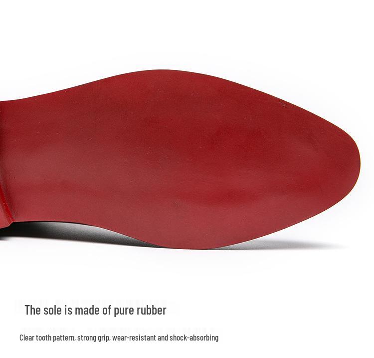 Men's European & American Style Plus Size Chelsea Boots, High-Top Pointed Leather, British Fashion Business Slip-On Short Boots