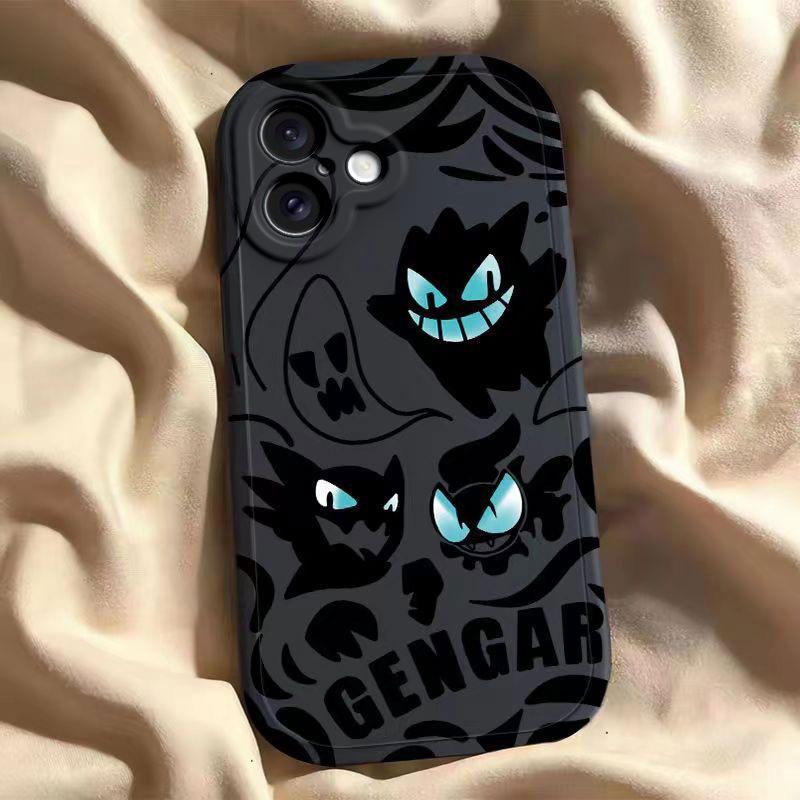 Ghost Gengar for Apple 16 Mobile Phone Case for IPhone15ProMax New 13 Protective Case 14pm Lens All-inclusive 11